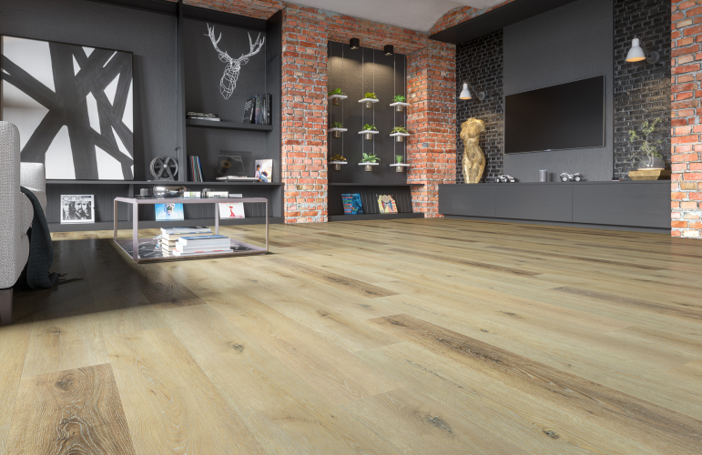 Кварцевый ламинат SPC Fargo Comfort Дуб Песчаный остров VL 88018-001