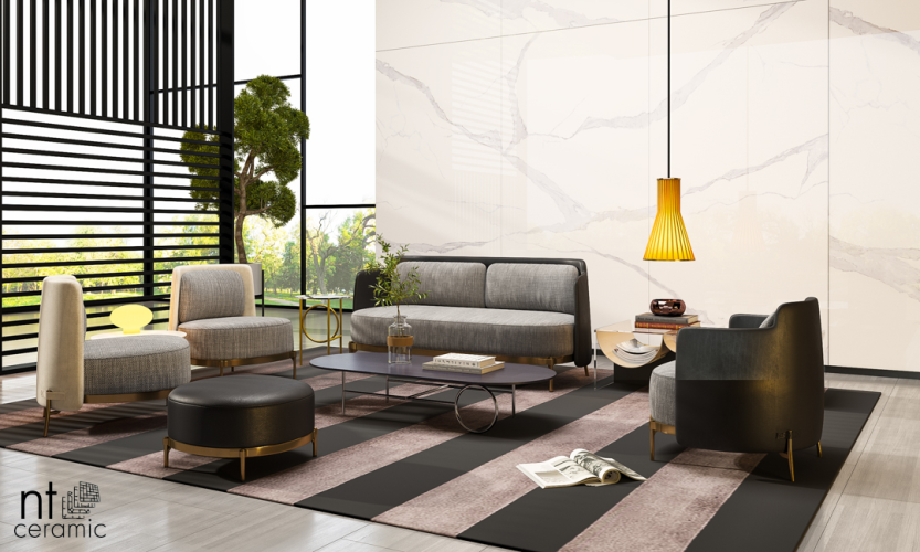 Керамогранит NT Ceramic NTT3008P Bianco Statuario 120x240