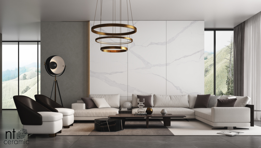 Керамогранит NT Ceramic NTT3008P Bianco Statuario 120x240