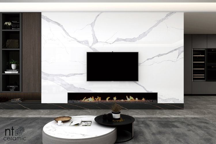 Керамогранит NT Ceramic NTT3008P Bianco Statuario 120x240