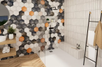 Керамогранит Prissmacer Rain Grigio Hex 19.8x22.8