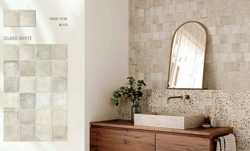 Керамогранит Ribesalbes Island White 10х20