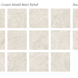 Керамогранит Staro Silk Travertino Cream Matt Relief 60x60