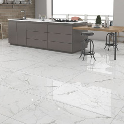 Керамогранит Global Tile Elegant Statuario GT60604803PR Белый 60x60