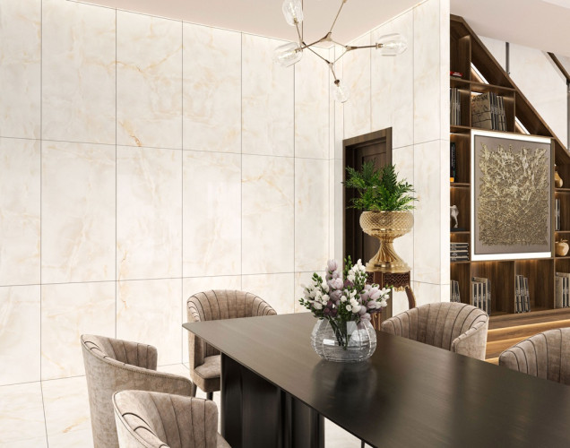 Керамогранит Buono Ceramica O4453C Onice Crema Carving 60x120