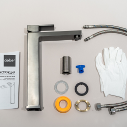 Смеситель ABBER Daheim AF8211NG для раковины, никель