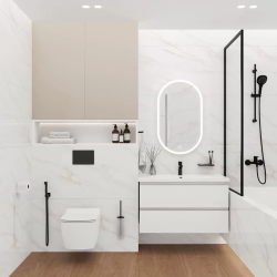 Керамогранит Ceradim х9999304136 Calacatta Clarity Gold Белый Полированный 80х80