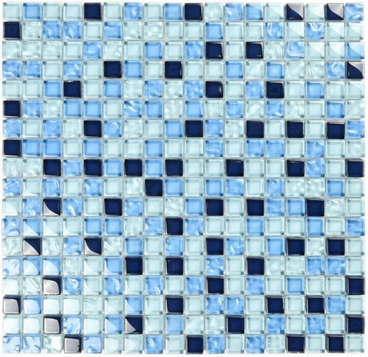 Мозаика Bonaparte Blue Drops (15х15х8) 300х300, глянцевая