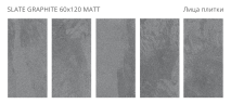 Керамогранит Staro Slate Graphite Matt 60x120