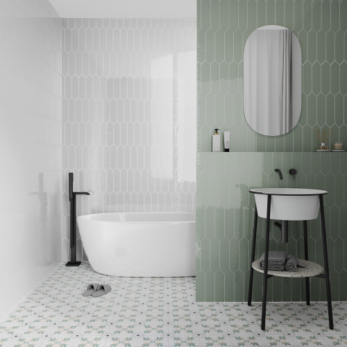 Плитка Smile Tile Picket Menta 7.5x30
