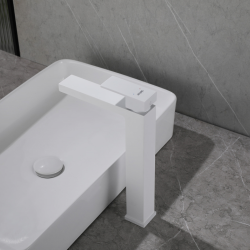 Смеситель ABBER Daheim AF8211W для раковины, белый матовый