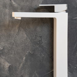 Смеситель ABBER Daheim AF8211W для раковины, белый матовый