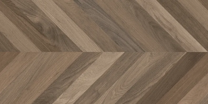 Керамогранит Laparet х9999311159 Wood Latina Brown Chevron M коричневый матовый карвинг 60х120