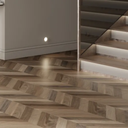 Керамогранит Laparet х9999311159 Wood Latina Brown Chevron M коричневый матовый карвинг 60х120