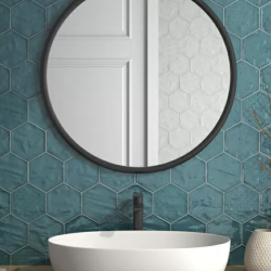 Керамогранит Prissmacer Rain Aquamarine Hex 19.8x22.8