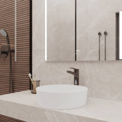 Керамогранит Laparet Pietra Grigio светло-коричневый матовый карвинг 60x60