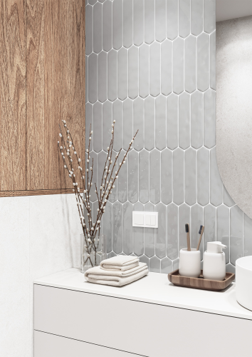Плитка Smile Tile Picket Grigio 7.5x30