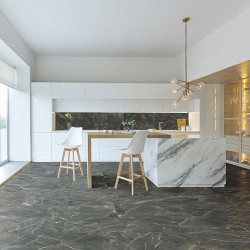 Керамогранит Global Tile Fontanedo GT606011805MR Черный 60x60