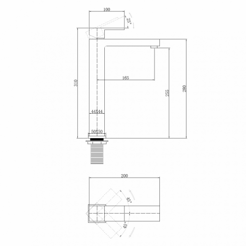 Смеситель ABBER Daheim AF8211SP для раковины, сатин