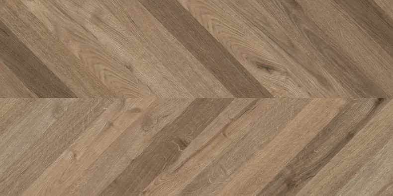 Керамогранит Laparet х9999311165 Wood Lux Walnut Chevron M коричневый матовый карвинг 60х120