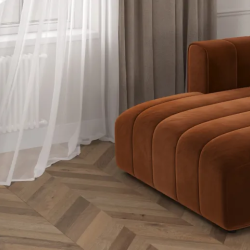 Керамогранит Laparet х9999311165 Wood Lux Walnut Chevron M коричневый матовый карвинг 60х120