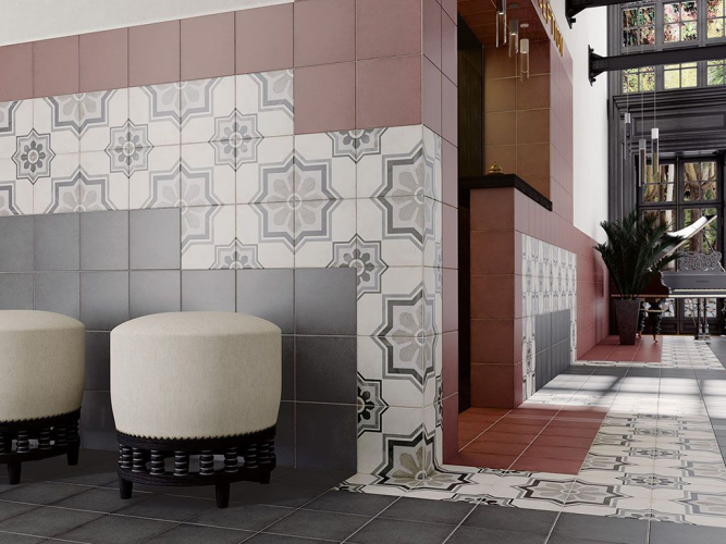 Плитка Equipe Art Nouveau 24413 Capitol Grey 20x20