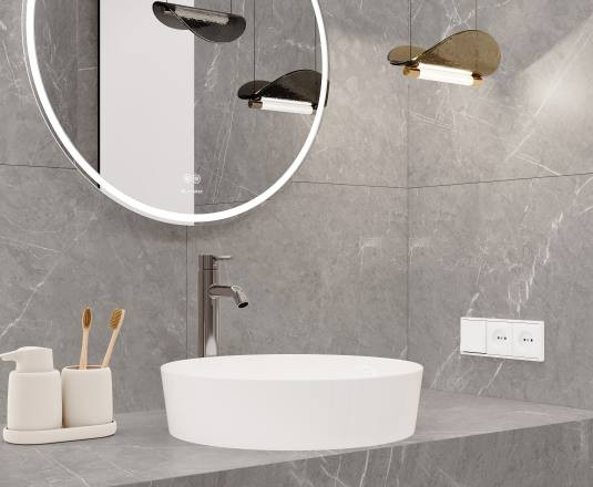 Керамогранит Laparet Pietra Grey серый матовый карвинг 60x120