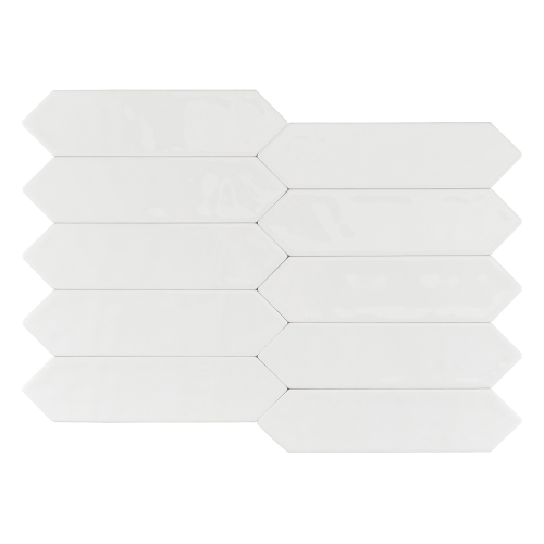 Плитка Smile Tile Picket Bianco 7.5x30