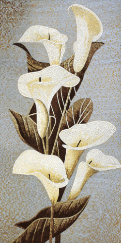 Керамогранит Декоративное панно MDetails Moon Lily (набор из 4шт. 60x120) 120x240