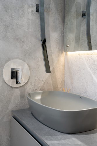 Смеситель ABBER Daheim AF8209 для раковины скрытого монтажа, хром