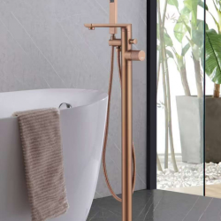 Смеситель ABBER Rund AF8715MRG напольный, розовое золото матовое