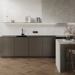 Керамогранит Laparet х9999311157 Wood Latina Brown Chevron коричневый матовый карвинг 60х120