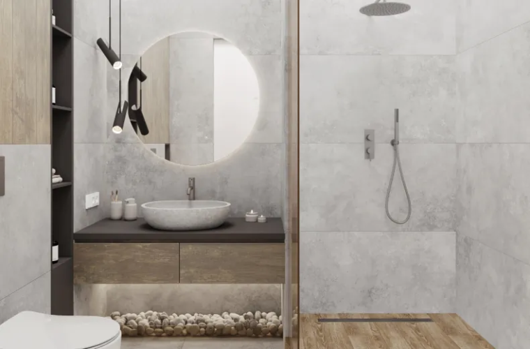 Керамогранит Laparet х9999309470 Illusion Grey серый матовый+гл.чернила STR 60х120