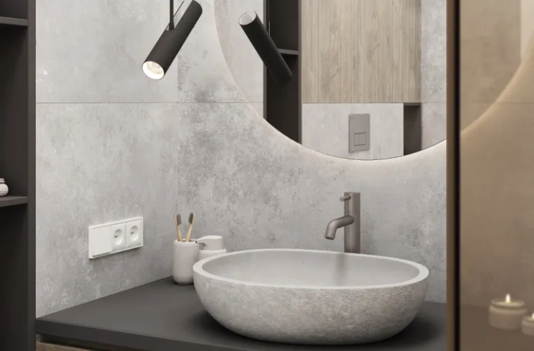 Керамогранит Laparet х9999309470 Illusion Grey серый матовый+гл.чернила STR 60х120