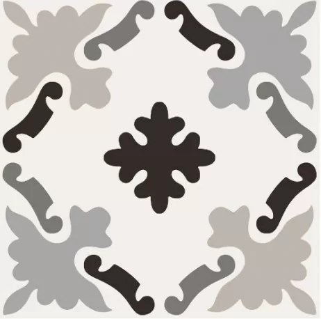 Керамогранитa Sant Agostino PBW03 patchwork black&white 03 20x20