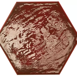 Керамогранит Prissmacer Rain Bordeaux Hex 19.8x22.8