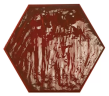 Керамогранит Prissmacer Rain Bordeaux Hex 19.8x22.8
