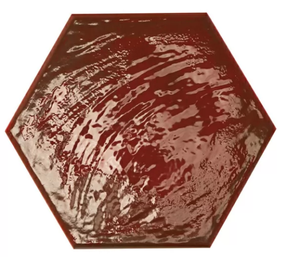 Керамогранит Prissmacer Rain Bordeaux Hex 19.8x22.8