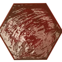 Керамогранит Prissmacer Rain Bordeaux Hex 19.8x22.8