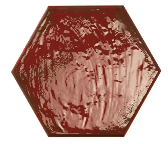 Керамогранит Prissmacer Rain Bordeaux Hex 19.8x22.8