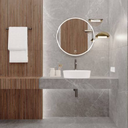 Керамогранит Laparet Pietra Grey серый матовый карвинг 60x60