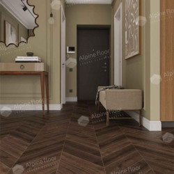 Кварцвиниловая плитка Alpine Floor Chevron Alpine Дуб Мокка ECO 18-12 MC