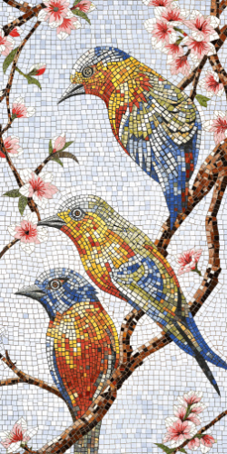 Керамогранит Декоративное панно MDetails Mosaic Melody (набор из 4шт. 60x120) 120x240