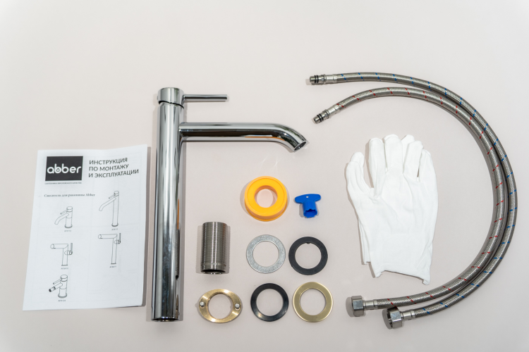 Смеситель ABBER Wasser Kreis AF8111 для накладной раковины, хром