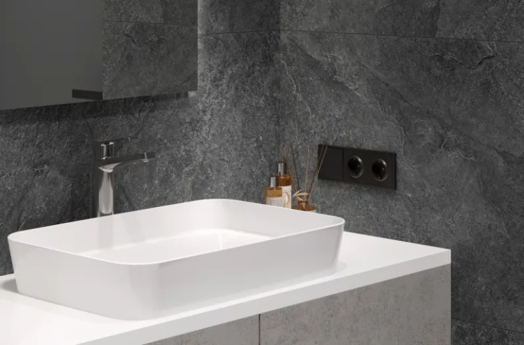 Керамогранит Laparet х9999309472 Overland Mercury графитовый матовый+гл.чернила STR 60х120