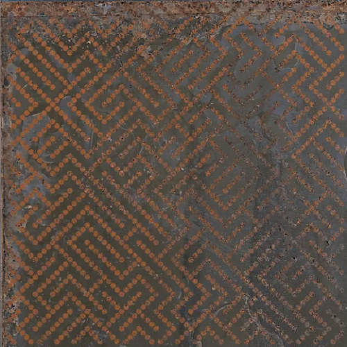 Керамогранитa Sant Agostino CSAOXPDK20 Oxidart patchwork Dark 20x20