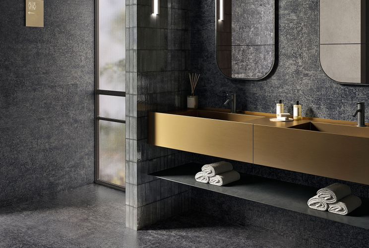 Керамогранитa Sant Agostino CSANSTBL12 Novart Strong Black 120x120