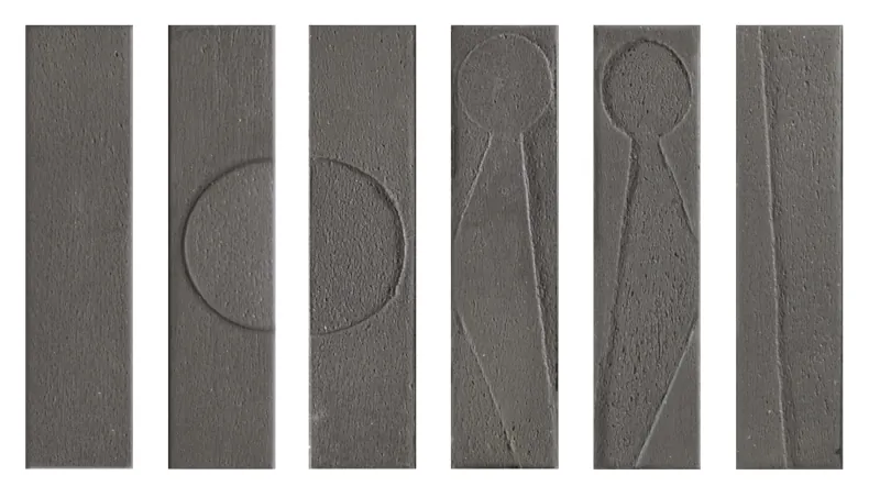 Керамогранит Settecento 118625 Koine Alphabet Lava 4,5x18,6