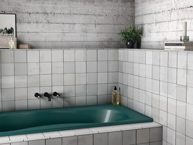 Плитка Equipe Artisan 24454 White 13,2x13,2