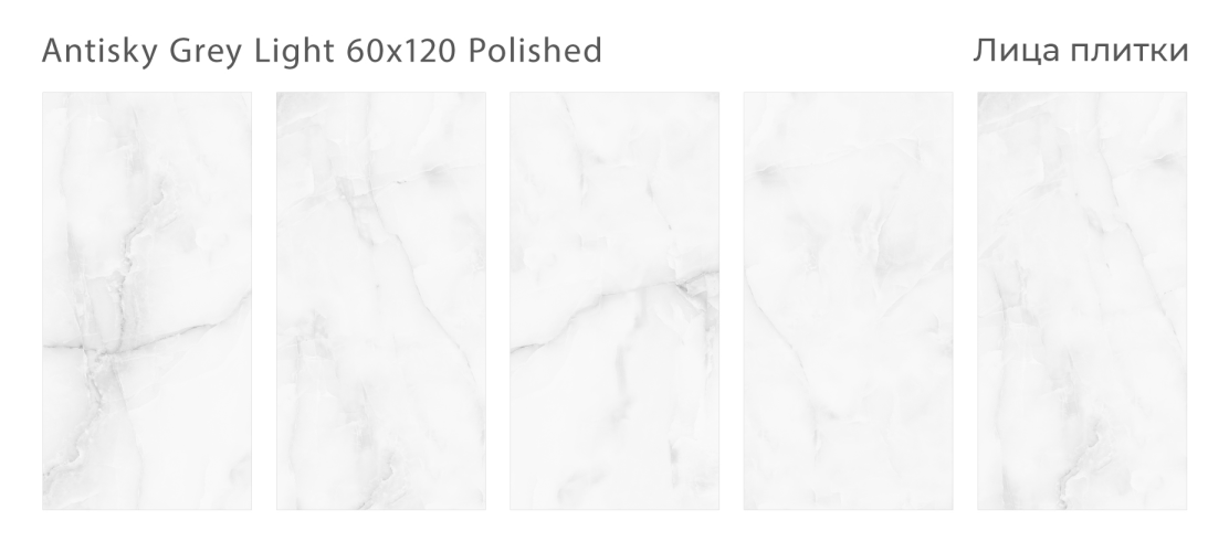 Керамогранит Staro Antisky Grey light Polished 60x120